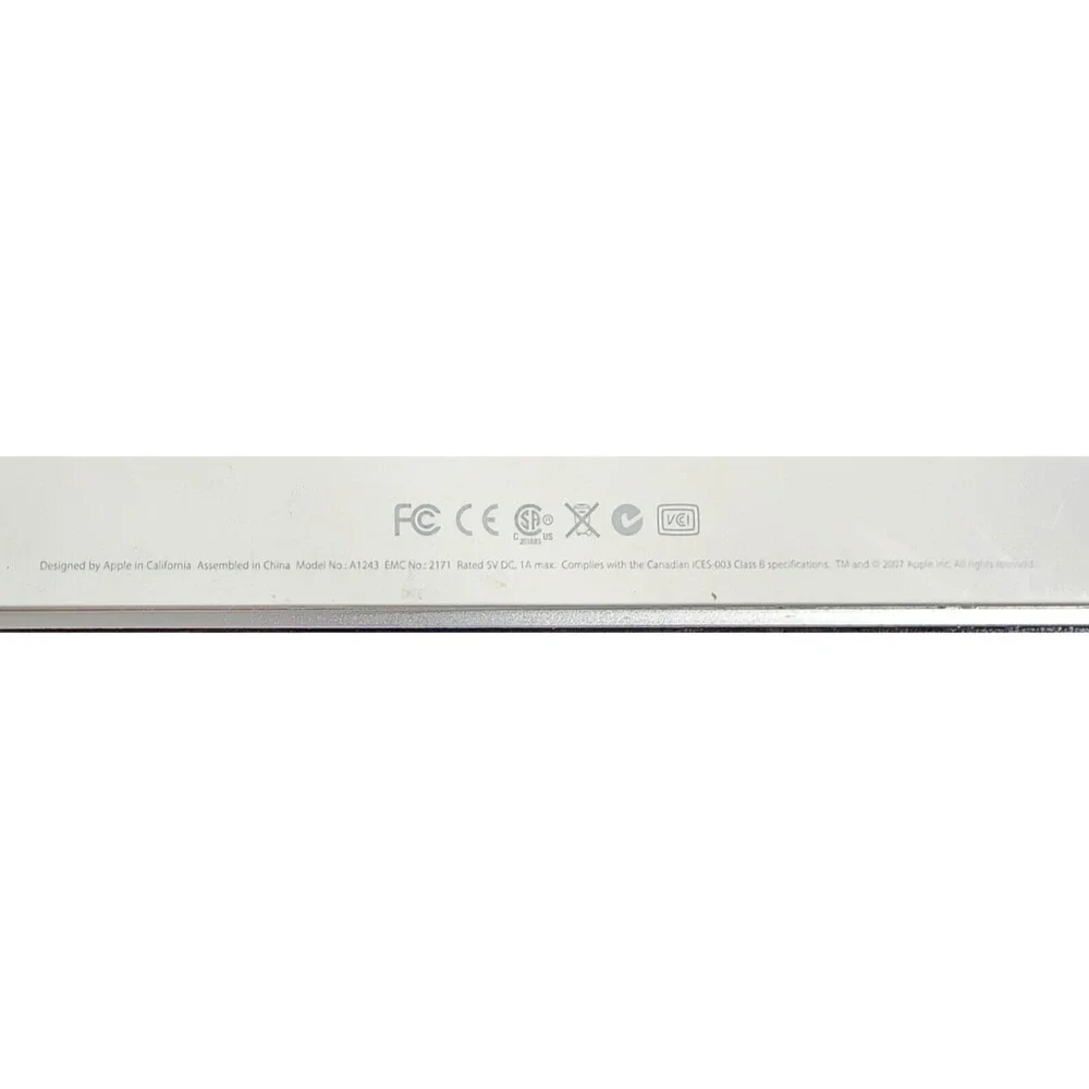 Genuine Apple USB Wired Keyboard with Numeric Keypad A1243 - TESTED WORKING